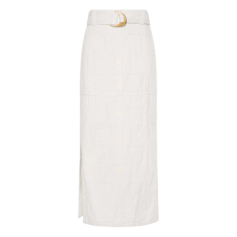 Aje Helm Denim Midi Skirt image number 2